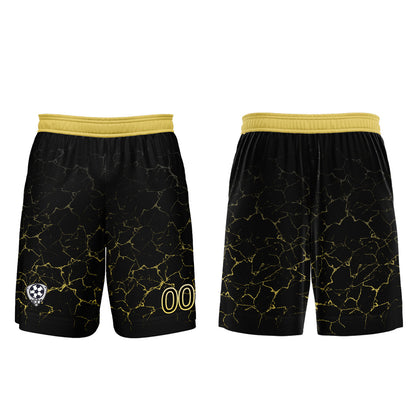Custom Black Yellow Soccer Uniform Jersey Kids Adults Personalized Set Jersey Shirt