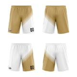 Custom Brown White Reversible Basketball Suit for Adults and Kids Personalized Jersey