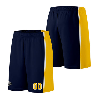 Custom Navy Yellow Basketball Jersey for Men Women Adult Youth Stitched Name Number Logo
