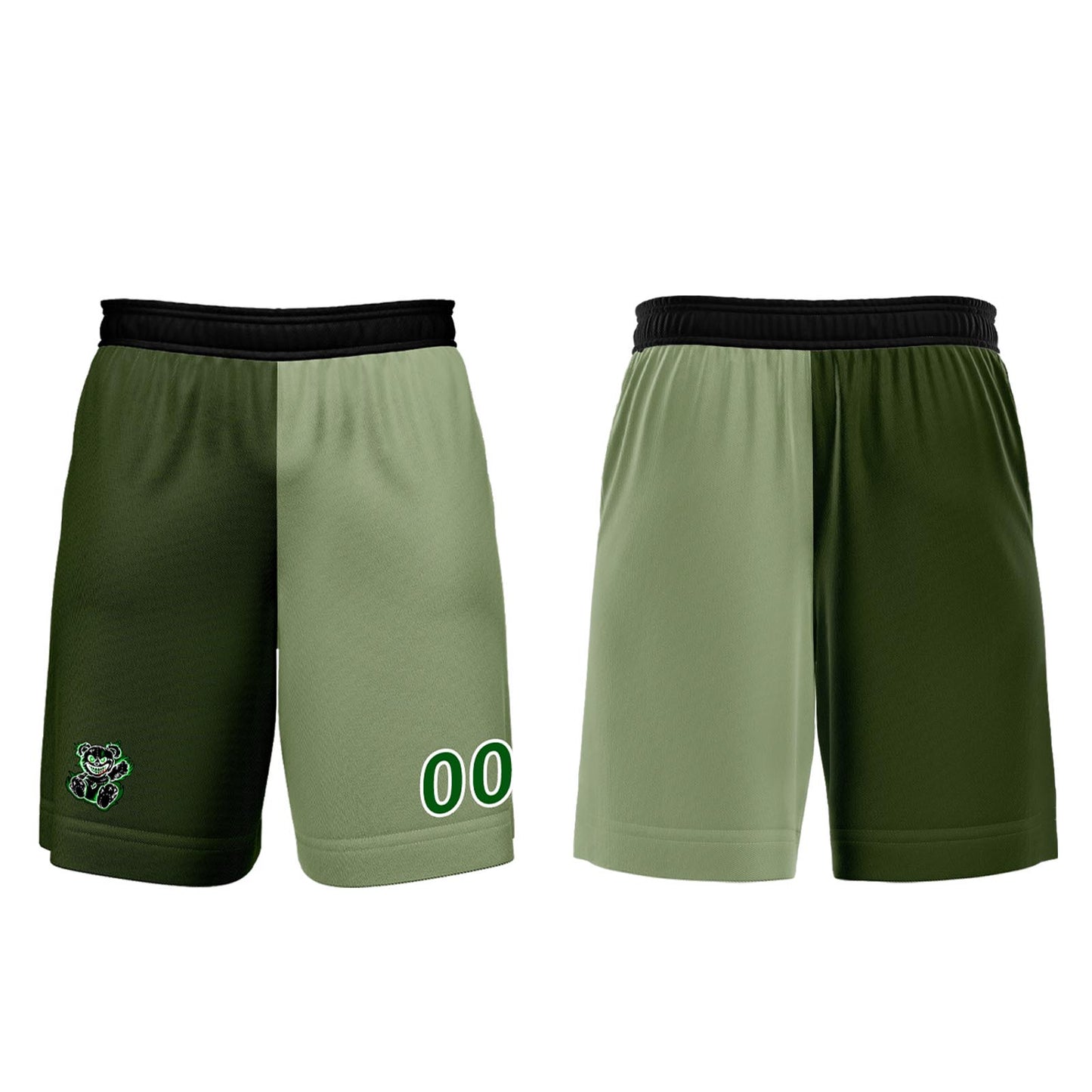 Custom Green Soccer Uniform Jersey Kids Adults Personalized Set Jersey Shirt