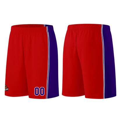 Custom Red Purple Basketball Jersey for Men Women Adult Youth Stitched Name Number Logo