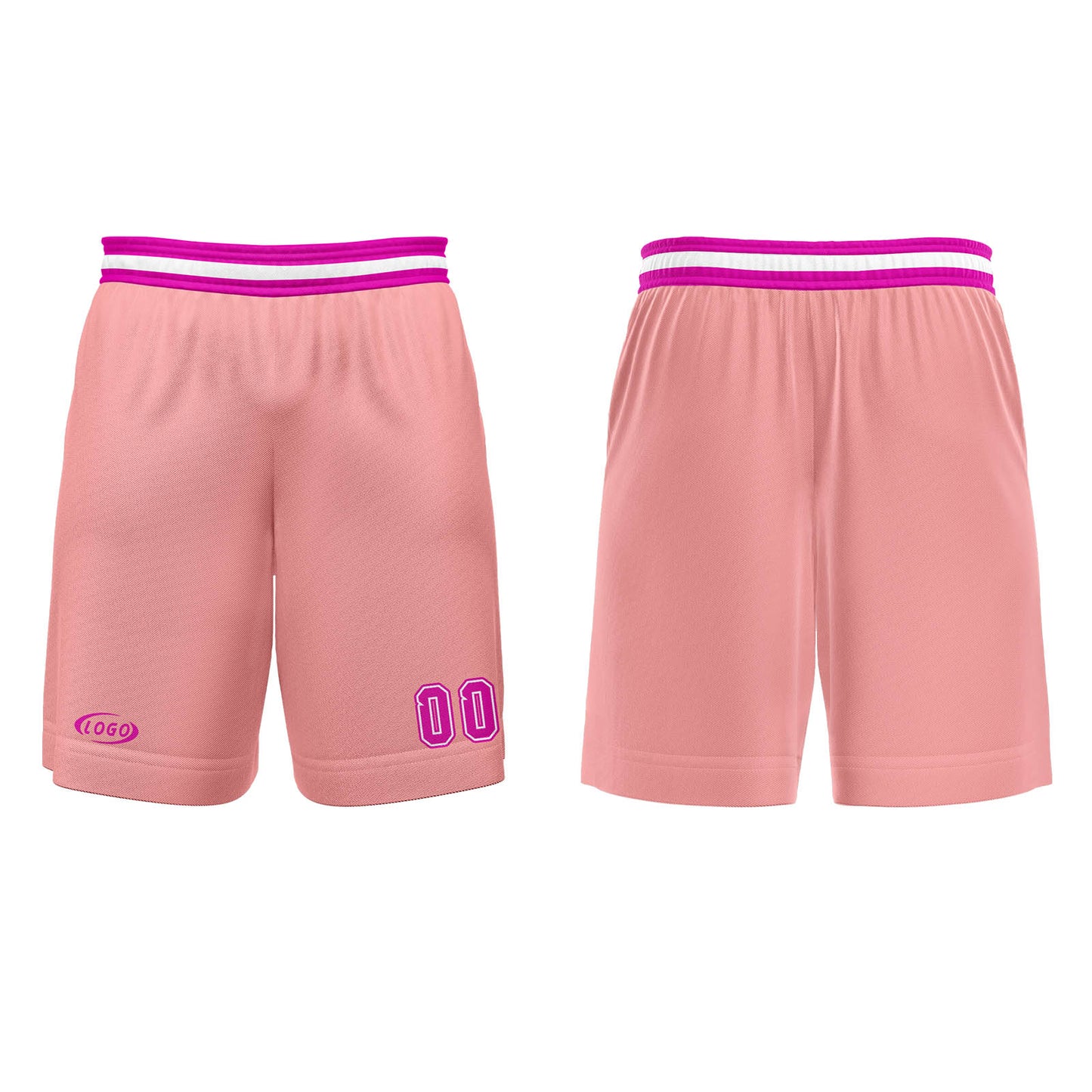 Custom Pink Purple Rose Red Basketball Jersey Uniform Suit Printed Your Logo Name Number
