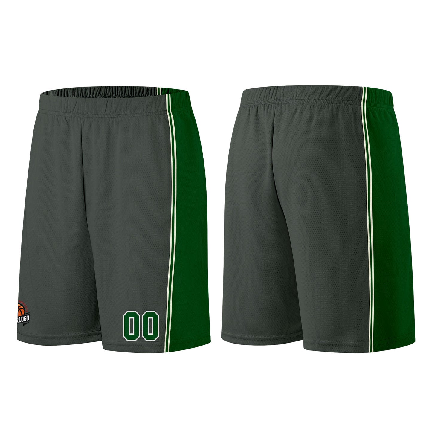 Custom Dark Gray-Green Basketball Jersey for Men Women Adult Youth Stitched Name Number Logo