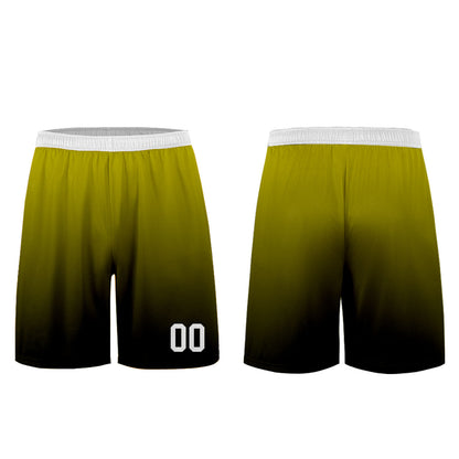 Custom Yellow Black Uniform Jersey Kids Adults Personalized Set Jersey Shirt