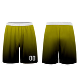 Custom Yellow Black Uniform Jersey Kids Adults Personalized Set Jersey Shirt