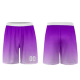 Custom Purple White Uniform Jersey Kids Adults Personalized Set Jersey Shirt