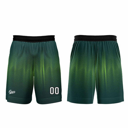 Custom Green Basketball Jersey Uniform Suit Printed Your Logo Name Number