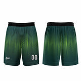 Custom Green Basketball Jersey Uniform Suit Printed Your Logo Name Number