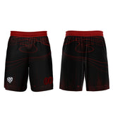 Custom Black Red Soccer Uniform Jersey Kids Adults Personalized Set Jersey Shirt