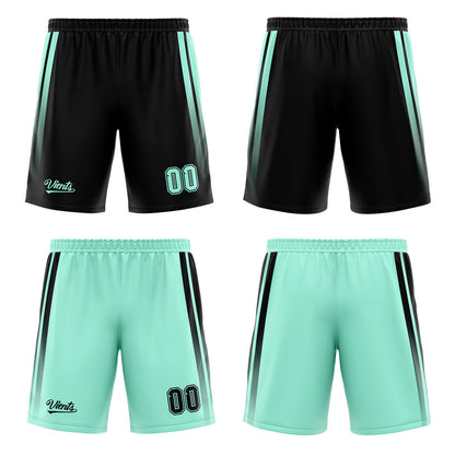 Custom Black Light Green Reversible Basketball Suit for Adults and Kids Personalized Jersey
