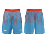 Custom Sky Blue Orange Red Basketball Soccer Football Shooting Long T-Shirt for Adults and Kids