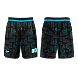 Custom Black Blue Basketball Jersey Uniform Suit Printed Your Logo Name Number