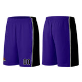 Custom Purple Black Basketball Jersey for Men Women Adult Youth Stitched Name Number Logo