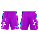 Custom Purple Blue Basketball Jersey Uniform Suit Printed Your Logo Name Number