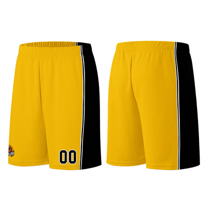 Custom Yellow Black Basketball Jersey for Men Women Adult Youth Stitched Name Number Logo