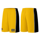 Custom Yellow Black Basketball Jersey for Men Women Adult Youth Stitched Name Number Logo