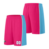 Custom Pink Light Blue Basketball Jersey for Men Women Adult Youth Stitched Name Number Logo