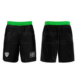 Custom Black Green Uniform Jersey Kids Adults Personalized Set Jersey Shirt