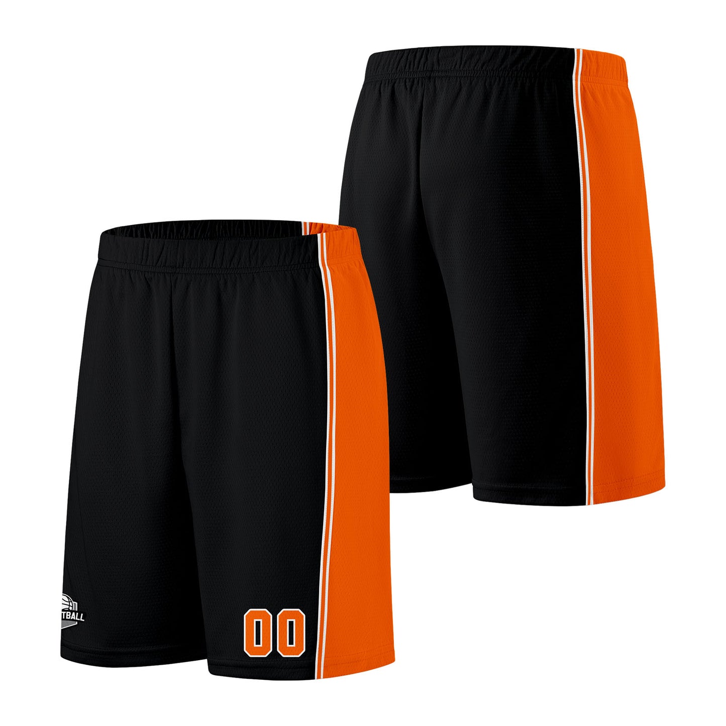 Custom Black Orange Basketball Jersey for Men Women Adult Youth Stitched Name Number Logo