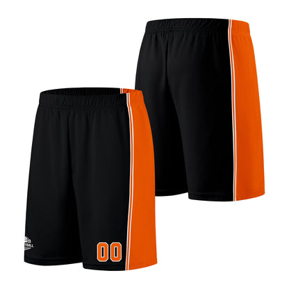 Custom Black Orange Basketball Jersey for Men Women Adult Youth Stitched Name Number Logo