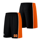 Custom Black Orange Basketball Jersey for Men Women Adult Youth Stitched Name Number Logo