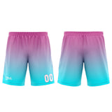 Custom Light Blue Pink Basketball Jersey Uniform Suit Printed Your Logo Name Number