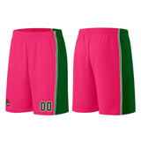 Custom Pink-Green Basketball Jersey for Men Women Adult Youth Stitched Name Number Logo