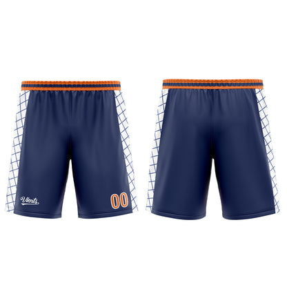 Custom Navy Orange Basketball Jersey Uniform Suit Printed Your Logo Name Number