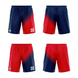 Custom Navy Red Reversible Basketball Suit for Adults and Kids Personalized Jersey