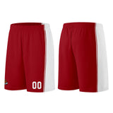 Custom Burgundy White Basketball Jersey for Men Women Adult Youth Stitched Name Number Logo