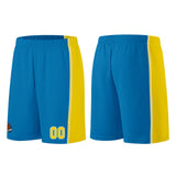 Custom Blue-Yellow Basketball Jersey for Men Women Adult Youth Stitched Name Number Logo
