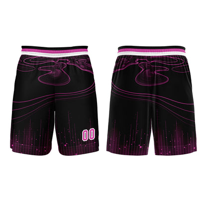 Custom Black Rose Purple Basketball Jersey Uniform Suit Printed Your Logo Name Number