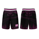 Custom Black Rose Purple Basketball Jersey Uniform Suit Printed Your Logo Name Number