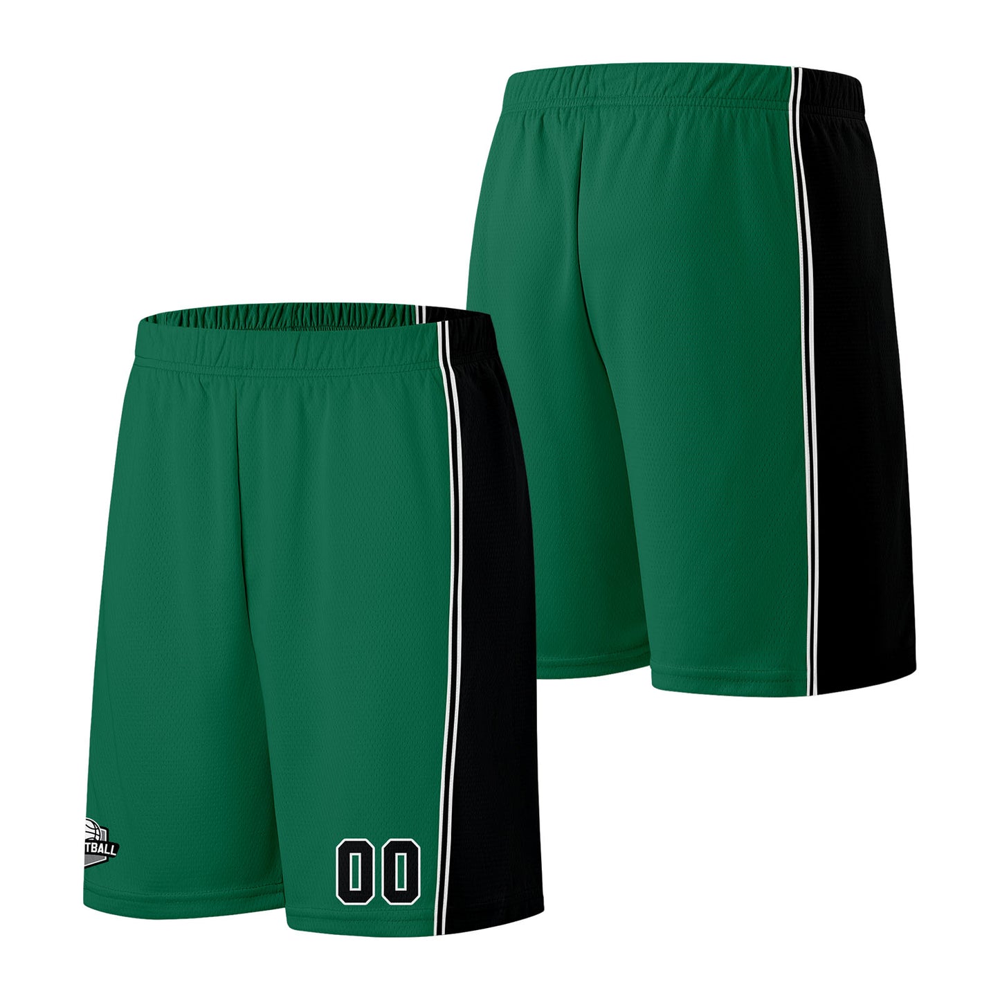 Custom Green Black Basketball Jersey for Men Women Adult Youth Stitched Name Number Logo