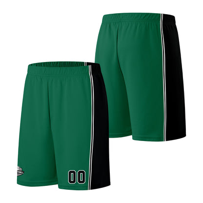 Custom Green Black Basketball Jersey for Men Women Adult Youth Stitched Name Number Logo