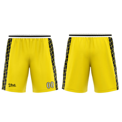 Custom Yellow Black Basketball Jersey Uniform Suit Printed Your Logo Name Number