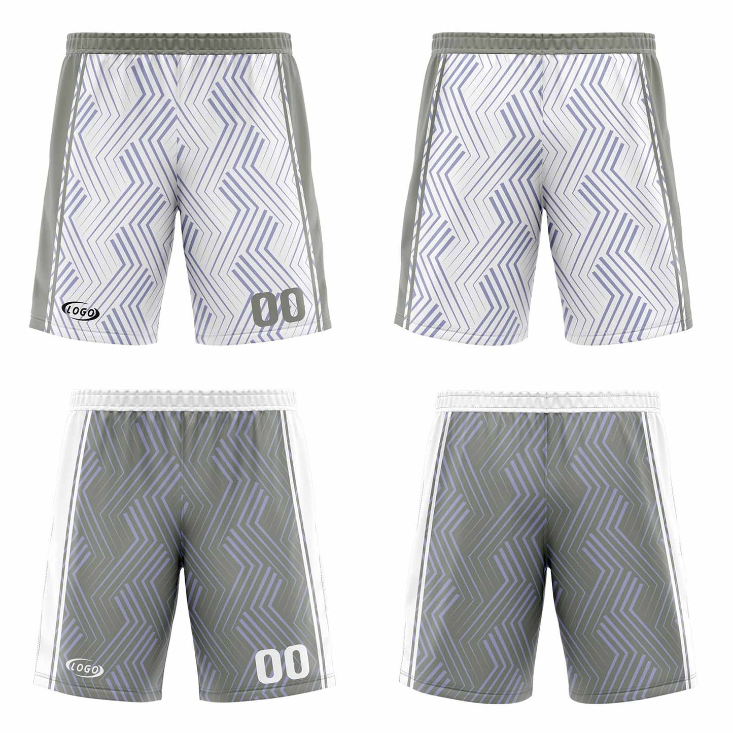 Custom White Grey Reversible Basketball Suit for Adults and Kids Personalized Jersey