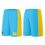 Custom Light Blue Yellow Basketball Jersey for Men Women Adult Youth Stitched Name Number Logo