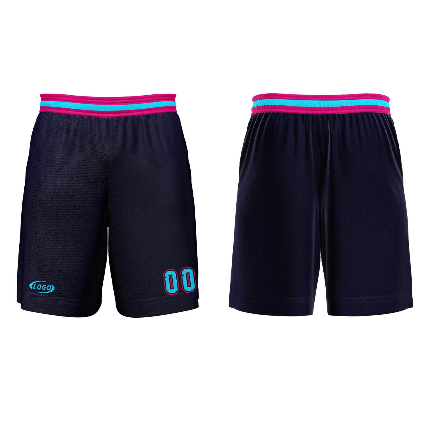 Custom Navy Raspberry Bright Blue Basketball Jersey Uniform Suit Printed Your Logo Name Number