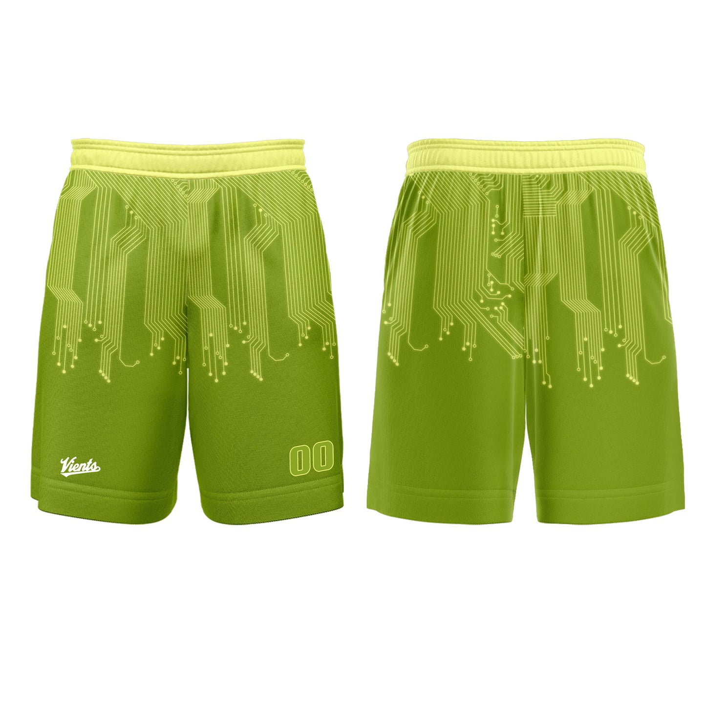 Custom Green White Basketball Soccer Football Shooting Long T-Shirt for Adults and Kids