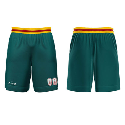 Custom Green Yellow White Red Basketball Jersey Uniform Suit Printed Your Logo Name Number