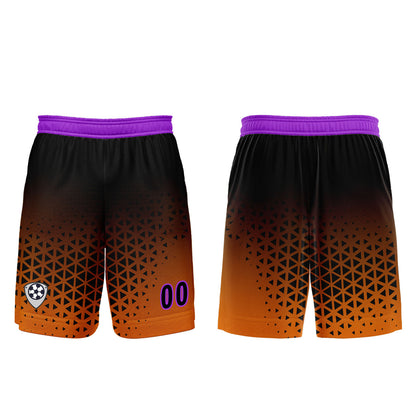 Custom Orange Purple Uniform Jersey Kids Adults Personalized Set Jersey Shirt