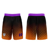 Custom Orange Purple Uniform Jersey Kids Adults Personalized Set Jersey Shirt