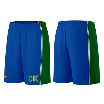 Custom Royal-Green Basketball Jersey for Men Women Adult Youth Stitched Name Number Logo