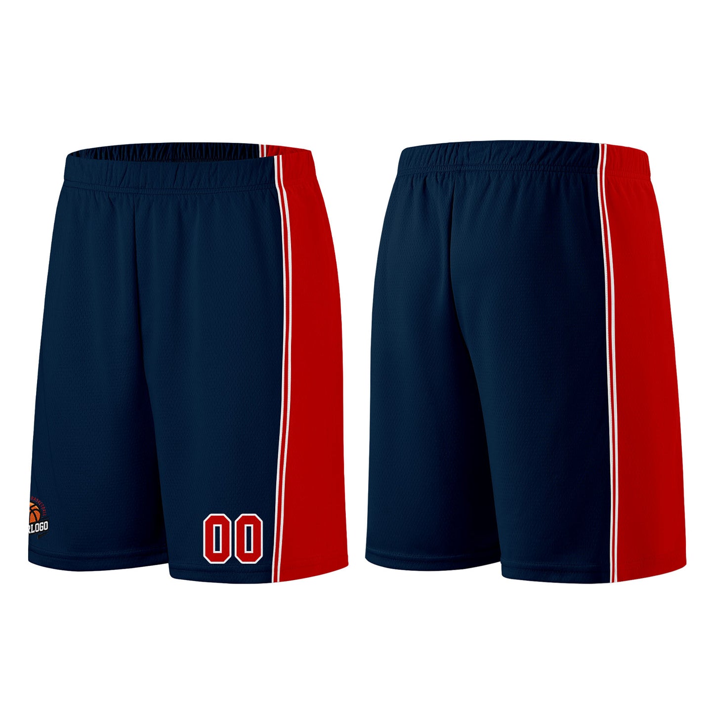Custom Dark Blue-Red Basketball Jersey for Men Women Adult Youth Stitched Name Number Logo