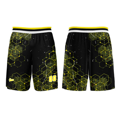 Custom Yellow Basketball Jersey Uniform Suit Printed Your Logo Name Number