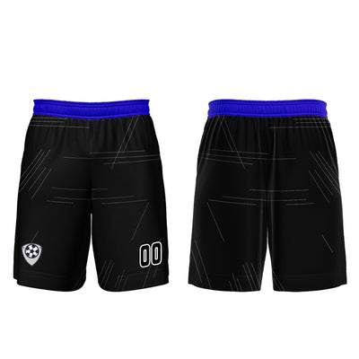 Custom Black Blue Uniform Jersey Kids Adults Personalized Set Jersey Shirt