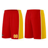 Custom Red Yellow Basketball Jersey for Men Women Adult Youth Stitched Name Number Logo
