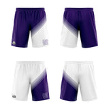 Custom Purple White Reversible Basketball Suit for Adults and Kids Personalized Jersey