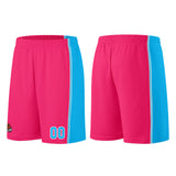 Custom Pink-Light Blue Basketball Jersey for Men Women Adult Youth Stitched Name Number Logo